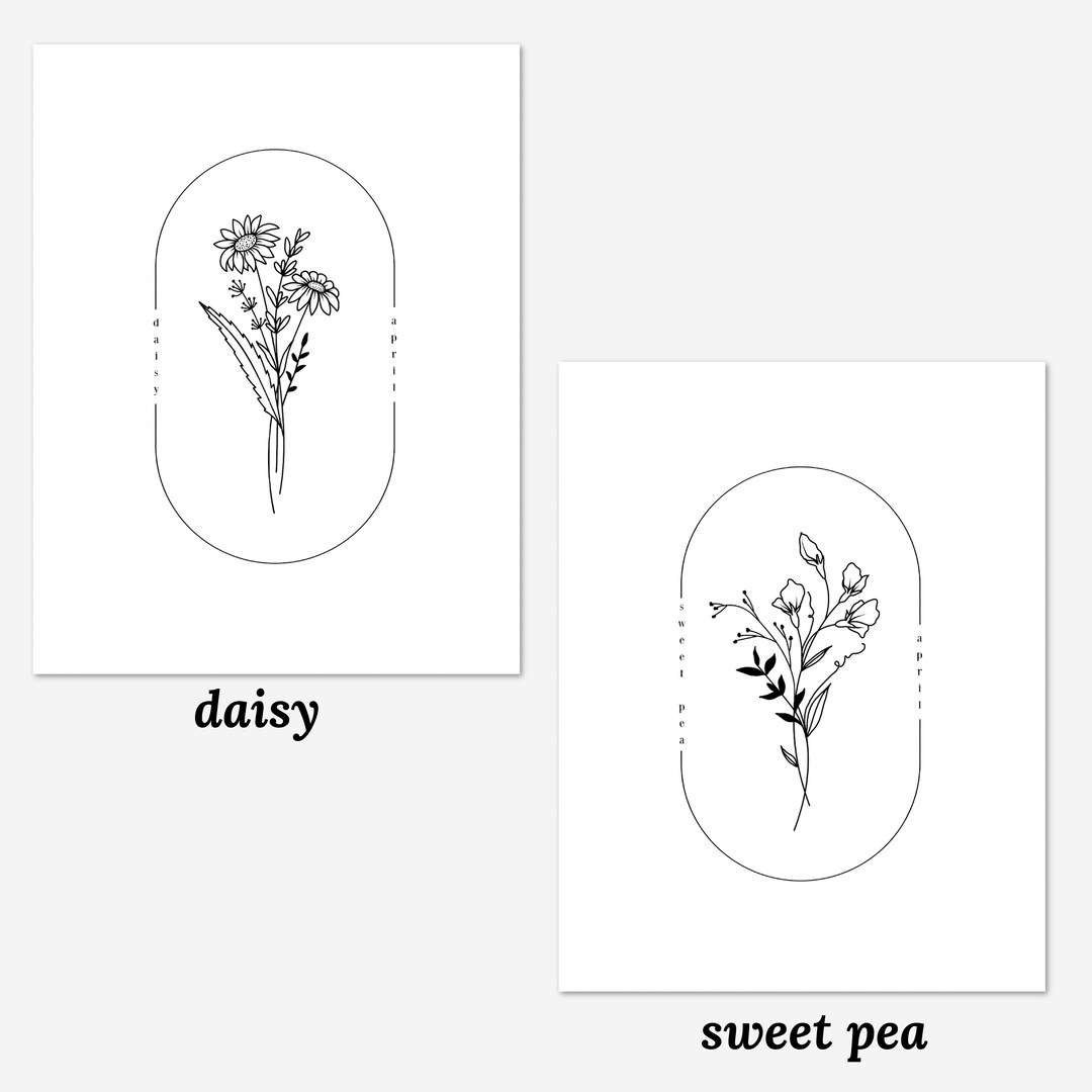 Sweet Pea Tattoo for April Birth Flower Enthusiasts